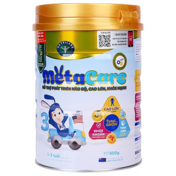 Sữa Metacare 3 - Dinh dưỡng toàn diện cho bé 900g