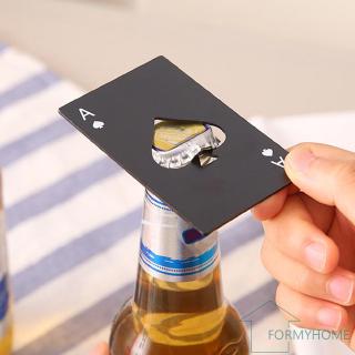 Fo Mini Spade A Poker Card Beer Bottle Opener Stainless Steel Bottle Opener