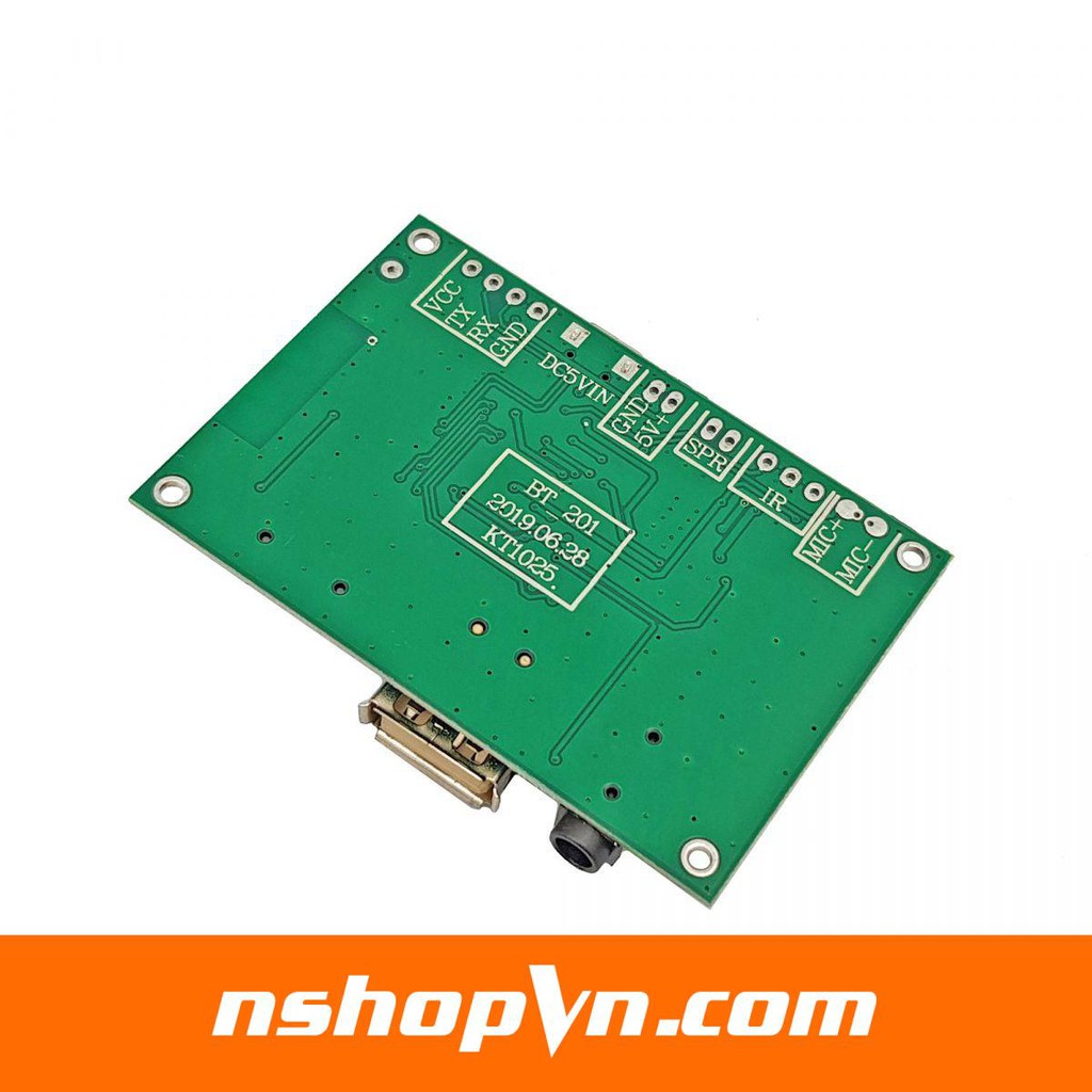 Mạch âm thanh Bluetooth 5.0 - TF - USB - BLE - SPP BT201