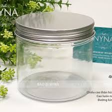 HỦ NHỰA NẮP NHÔM- HỦ NHỰA PET trong suốt 30gr 50gr 100gr 200gr 250gr  300gr 500g