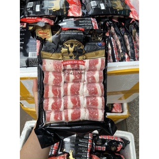 ( Ship hoả tốc Hà Nội) Ba chỉ bò mỹ lẩu nướng ( khay 500gr)
