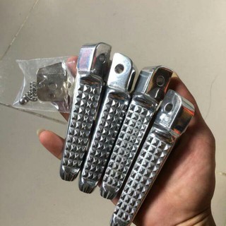 Bộ 2 cái gác chân sau cho xe máy nhôm chống gỉ sét