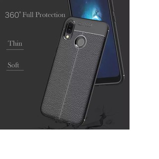 Ốp lưng Huawei Y9 2019 silicon giả da,chống sốc auto Focus,Ốp dẻo trong suốt cho điện thoại Y9 2019