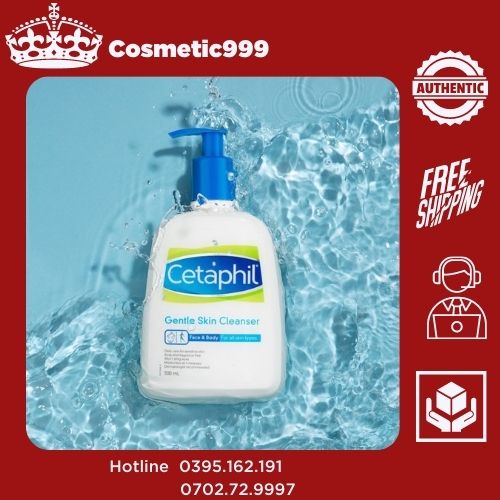 Sữa rửa mặt cetaphil gentle skin cleanser chính hãng cho da dầu mụn da khô da nhạy cảm Cosmetic999