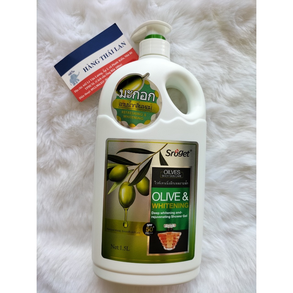 Sữa tắm Sroget Thái Lan trắng da cao cấp 1500ml
