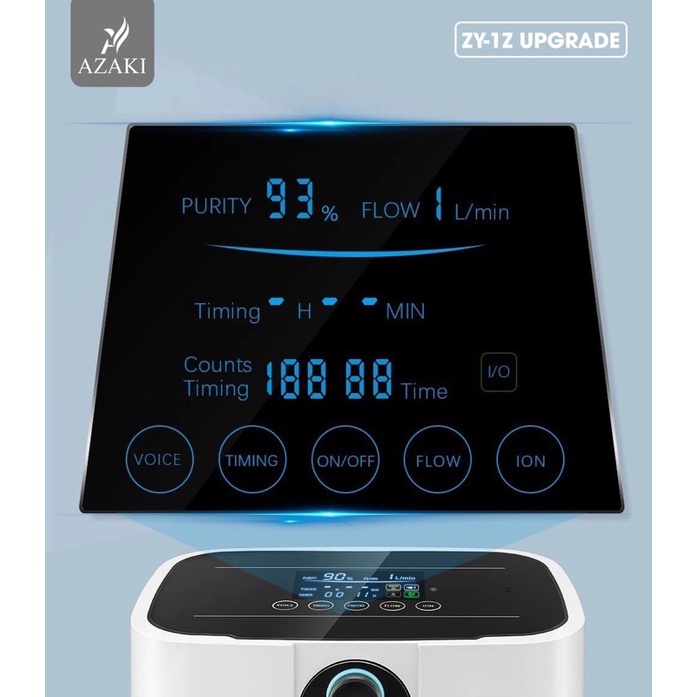 MÁY TẠO OXY TINH KHIẾT CHO GIA ĐÌNH AZAKI ZY-1Z (Upgrade) - Phiên bản nâng cấp mới nhất 2021.