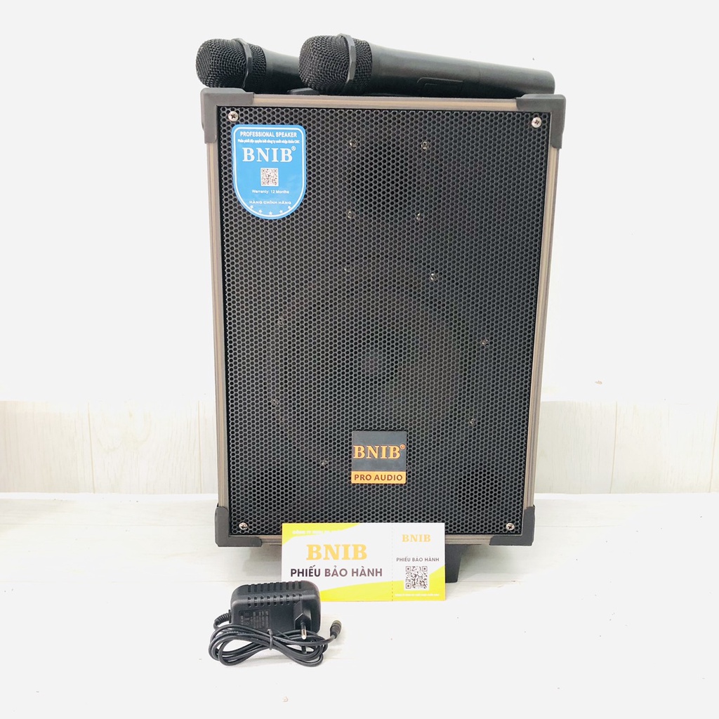 Loa kéo di động BNIB -T8 Hát karaoke , nghe nhạc - tặng 2 tay mic - BASS 20cm