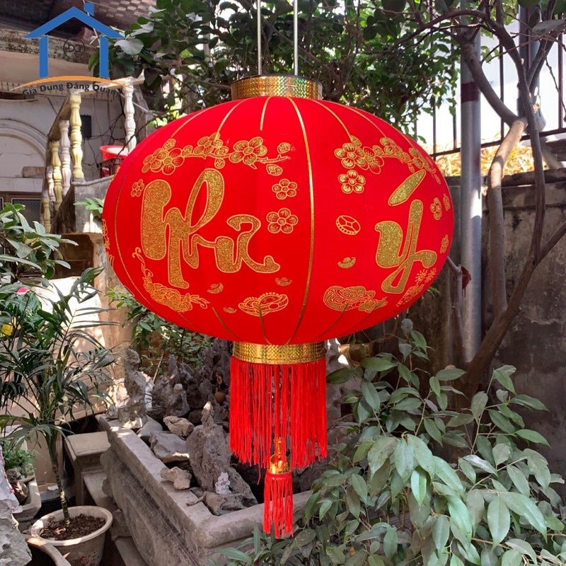 Đèn lồng, cầu tết, Đèn tết trang trí 60cm - 80cm-100cm hàng loại một