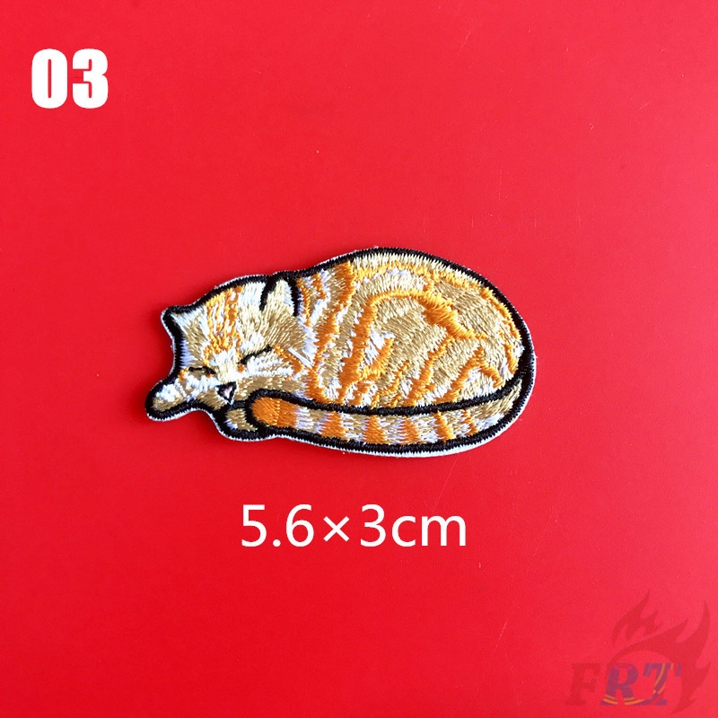 ☸ Pets &amp; Animals：Sleeping Cats Iron-on Patch ☸ 1Pc Diy Sew on Iron on Badges Patches