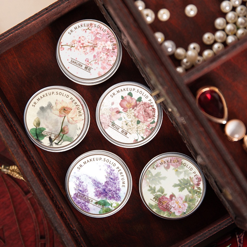 Nước hoa khô dạng sáp Sr.Makeup Solid Perfume hương hoa thanh mát hàng nội địa Trung
