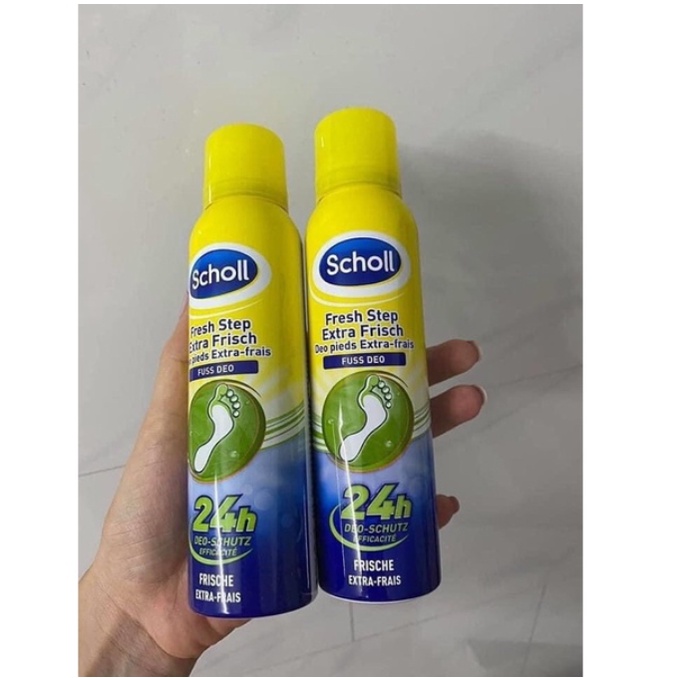 [CHE TÊN] Xịt khử mùi hôi chân &amp; giày dép Scholl Fuss 150ml, ngăn mồ hôi chân - Shop Viloet