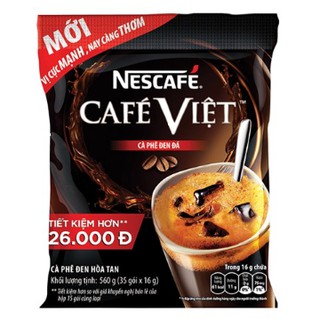 Cà phê đen hòa tan NesCafe Gold Blend gói 560g (35 gói)