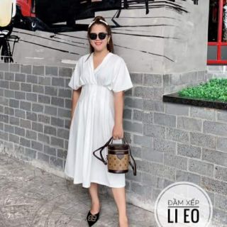 ĐẦM XẾP LI EO BIGSIZE VINTAGE