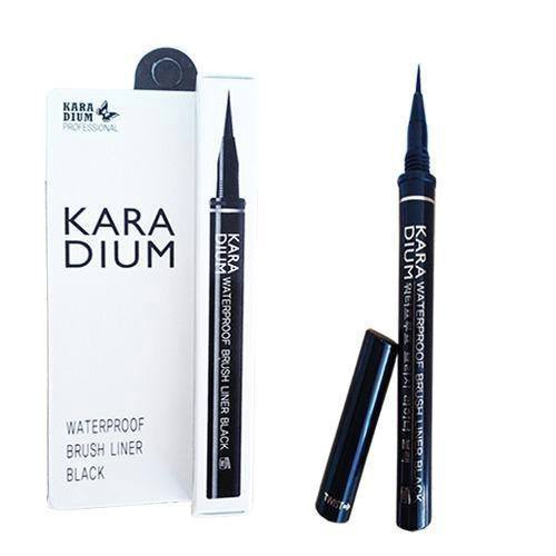 BÚT KẺ MẮT KARADIUM WATERPROOF EYELINER PEN BLACK vỏ trắng-nâu mẫu mới