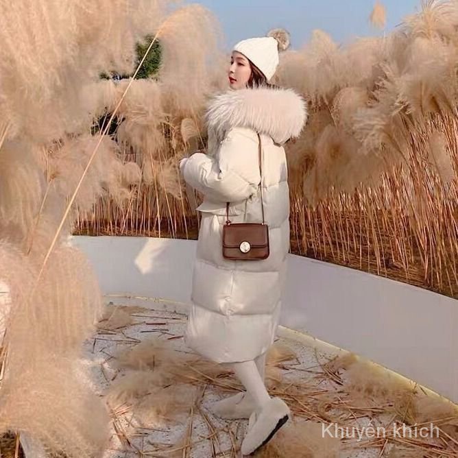 Áo khoác phao cotton dày dặn dáng rộng phong cách Hàn Quốc thời trang 2021 dành cho nữ