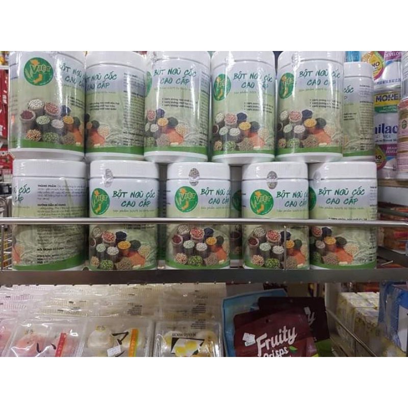 Combo 4 hộp bột ngũ cốc Việt Lộc hoặc bột ăn dặm VIỆT LỘC khách tự chọn + 10 cốm lợi sữa mummilk