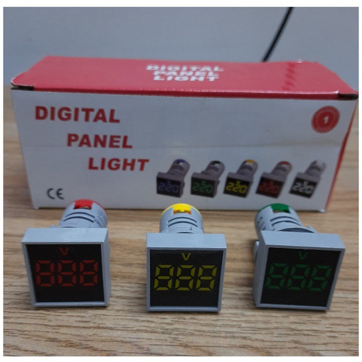 Đèn báo Vôn Phi 22 đèn báo hiển thị điện áp Vôn kế