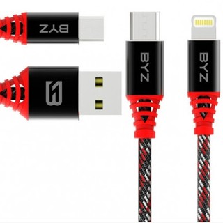 Cáp BYZ 690i ống nghiệm dây dù cao cấp cho Iphone lightning , Micro usb , Type C