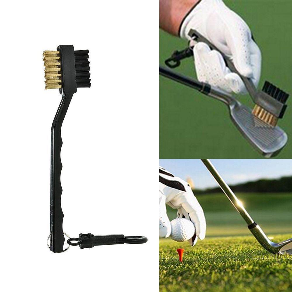 Bàn Chải Nylon Đánh Golf 2 Mặt Kèm Kẹp Gọn Nhẹ Chất Lượng Cao