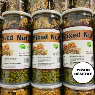 🏵️ mixed nuts 5 in 1 nhân 🏵️ăn vặt bổ sung nhiều dưỡng chất cho cơ thể 500g
