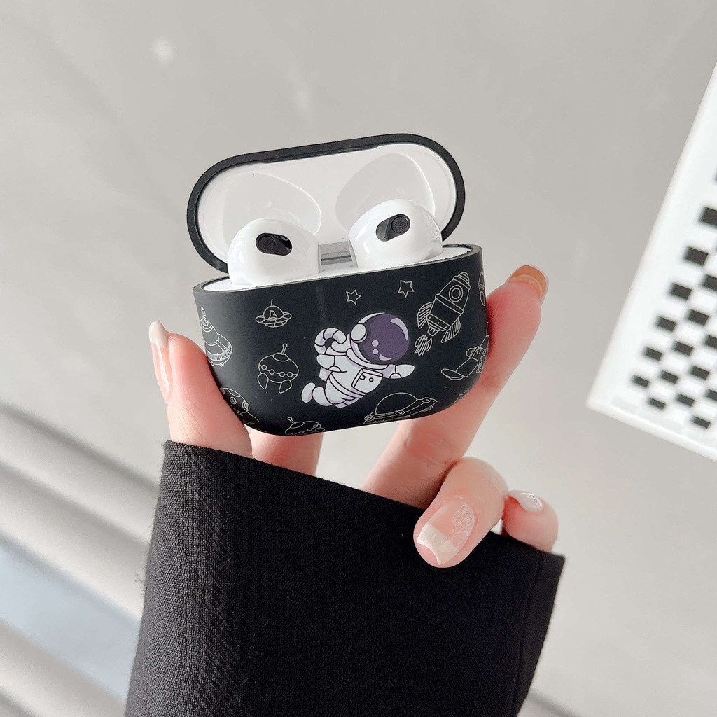 Vỏ Bảo Vệ Hộp Sạc Tai Nghe Airpods 3 Pro 2 3 Bằng Silicon Hình Phi Hành Gia Nasa Dễ Thương Ốp