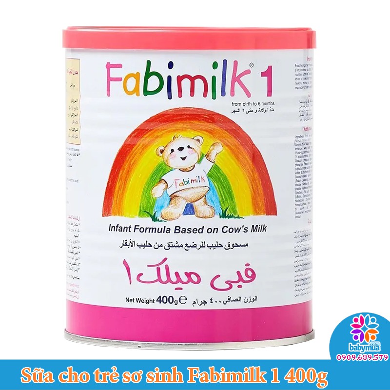 Sữa cho trẻ sơ sinh Fabimilk số 1 400g