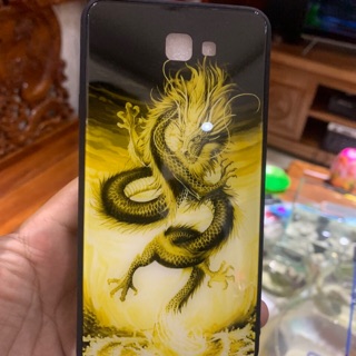 Ốp viền dẻo sau bóng kính hình rồng Samsung J7prime