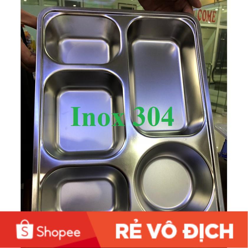 Khay cơm inox 5 ngăn sâu lòng kiểu Hàn Quốc | BigBuy360 - bigbuy360.vn