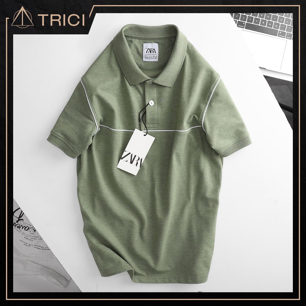 Áo polo zara viền ngang cotton 100% hàng vnxk xuất dư cambodia chuẩn auth | BigBuy360 - bigbuy360.vn