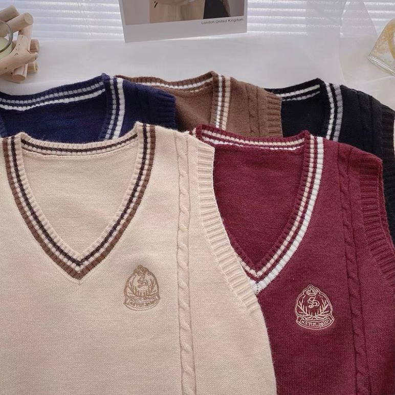 Áo gile huy hiệu dày dặn hàng Quảng Châu Rosie Dream Shop