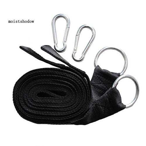 Võng Treo Cắm Trại Ngoài Trời Bằng Nylon Kèm Khóa Tiện Dụng