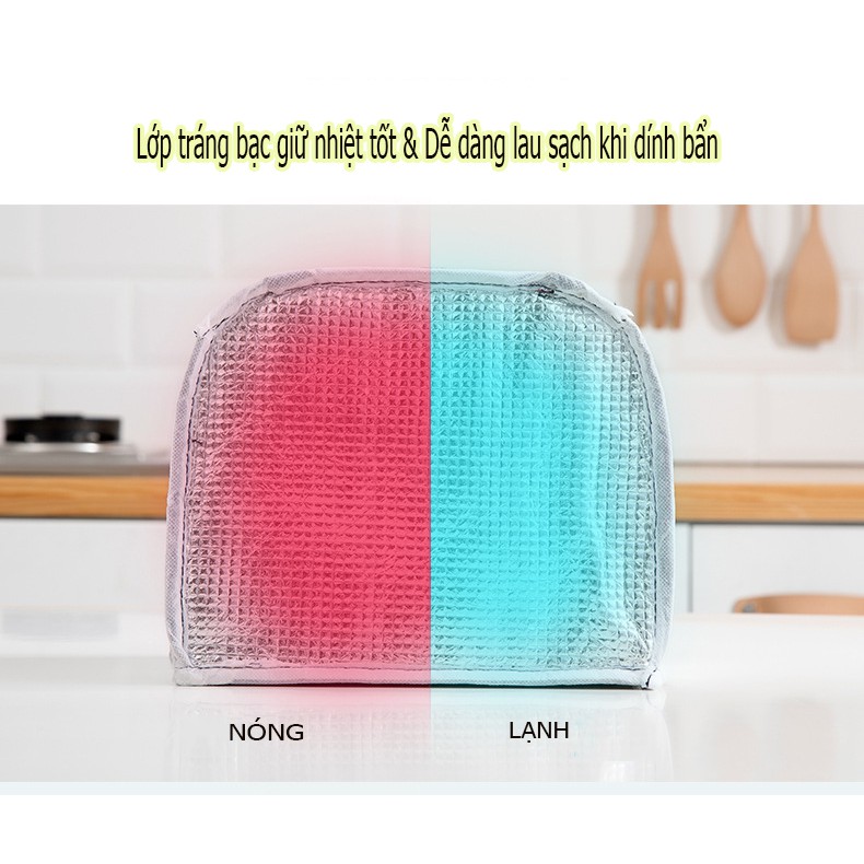 Túi đựng cơm giữ nhiệt đựng đồ ăn Lunch Bag size lớn tiện dụng FAMAHA