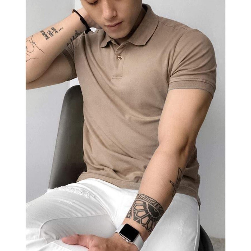 Áo Phông, Áo Thun Polo Nam Thời Trang, Vải Cá Sấu Loại 1,Co Dãn, Thấm Mồ Hôi - Có Video-Ảnh Thật | BigBuy360 - bigbuy360.vn