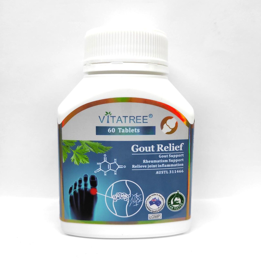 VITATREE - Viên Uống Hỗ Trợ Điều Trị Gút Vitatree Gout Relief - 60 viên