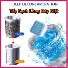 [Sẵn Hàng Giao Ngay] [Hộp 12 Viên] Viên Tẩy Vệ Sinh Lồng Máy GiặtI Diệt khuẩn và Tẩy chất cặn Lồng máy giặt hiệu quả