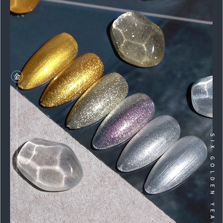 Sơn Gel AS| Mã LJSY | Nhũ Trắng Vàng