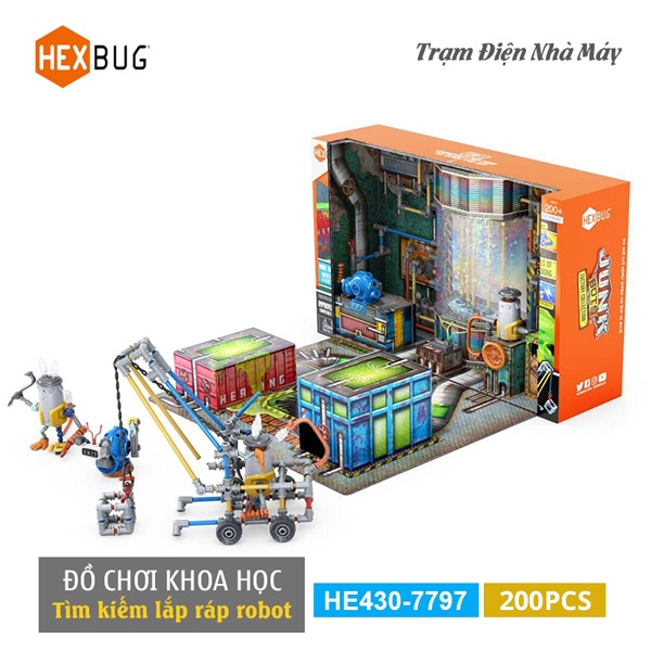 Đồ Chơi Lắp Ráp Junkbots Trạm Điện Nhà Máy - HEXBUG 430-7797
