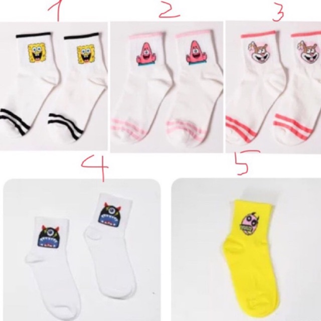 Vớ tất hoạt hình dễ thương hàng Quảng Châu