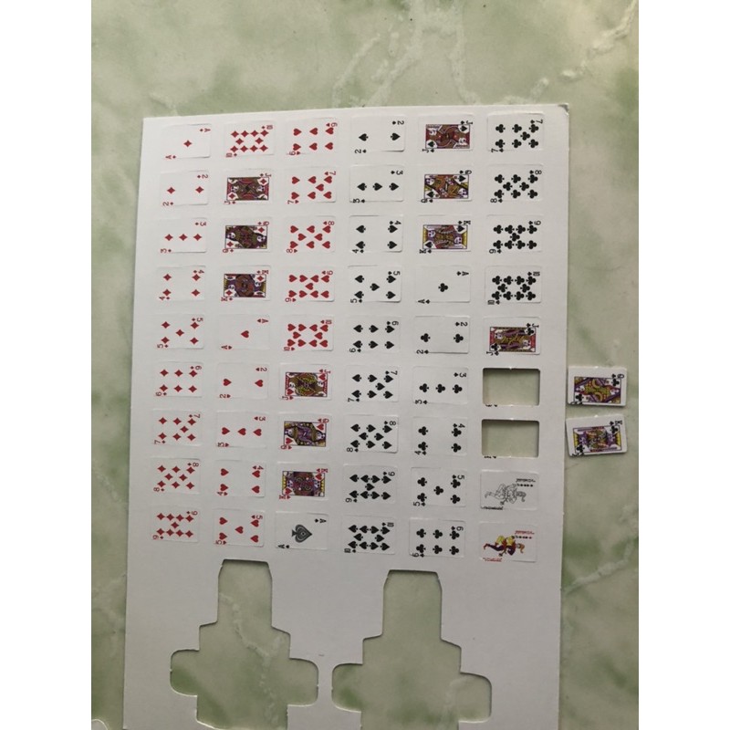 Mô hình bộ bài tây poker mini tí hon thanh lý