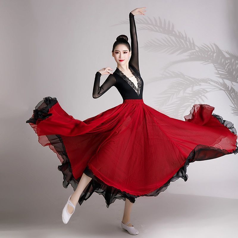 Chân Váy Xòe Dài 720 Độ Phong Cách Trung Hoa Cổ Điển