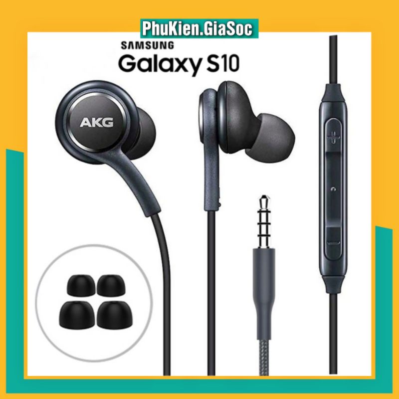 Tai Nghe AKG S10 Zin Chính Hãng New 100% Dành Cho Samsung - Chân Cắm 3.5mm - Tặng Kèm Núm Phụ