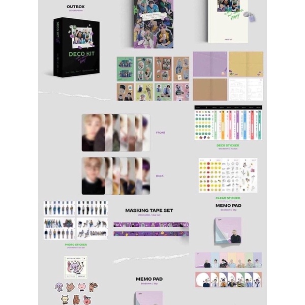 Ảnh tách lẻ deco kit BTS Chính hãng