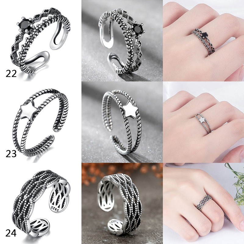 Nhẫn bạc 925 Thái Lan 50 thiết kế kiểu dáng sang trọng S1