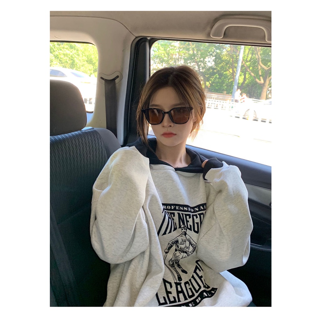 Áo hoodies có nón dài tay màu sắc thời trang nữ