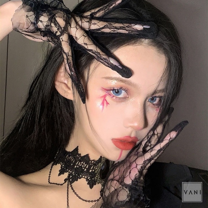 Găng Tay Ren Lưới Ngắn Lolita - 5 Ngón Cổ Tay, Phụ Kiện Cosplay - Vani Store