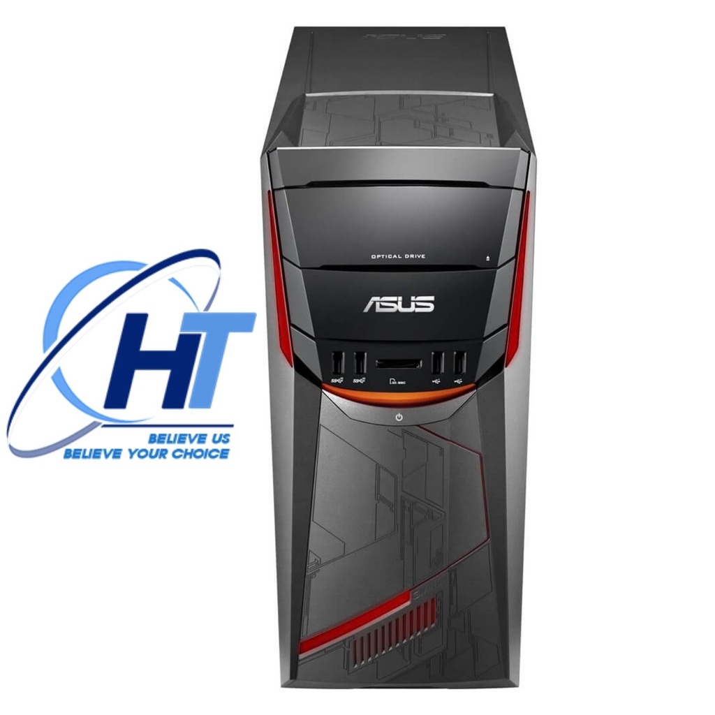 Thùng Máy PC Asus G11DF Win 10 Ryzen 5-1400, RAM 8GB, SSD 256GB + HDD 1TB Nvidia GeForce GTX 1060