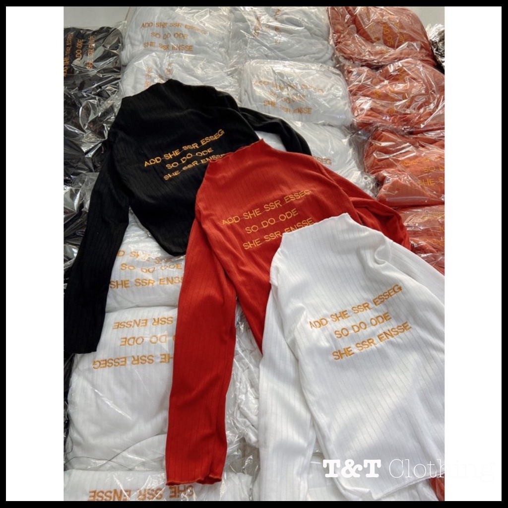 ÁO TAY DÀI NỮ CỔ LỌ THÊU GÂN ĐŨA | ÁO KIỂU NỮ ĐẸP QUẢNG CHÂU 💃By 23t.shop | BigBuy360 - bigbuy360.vn