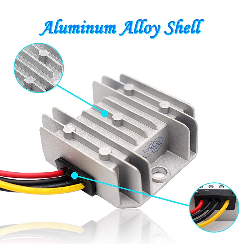 Mô Đun Hạ Áp DC 24V Sang 12V 5A 60W, Chống Thấm Nước Với Vỏ Nhôm