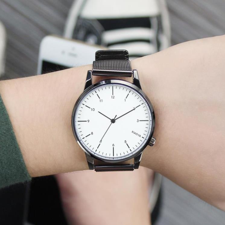 [HÀNG CHUẨN AUTH] Đồng Hồ Xiaoya 1251 Với Dây Kim Loại Dành Cho Cặp Đôi