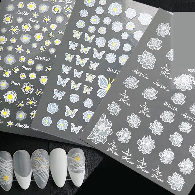 Sticker dán móng 6D siêu xinh
